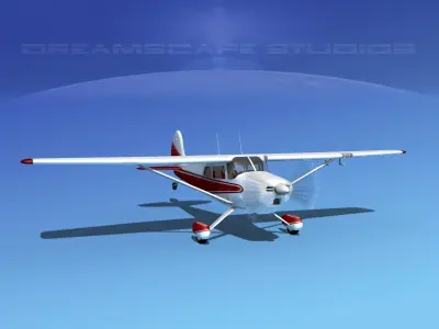 Cessna 170 V08 3D model