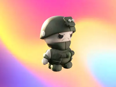 Mini Soldier 3D model