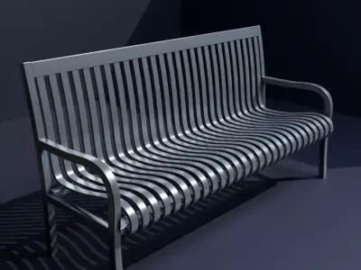 Parkbench 3D model