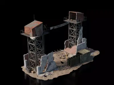 Warzone - Makeshift Entrance 3D model