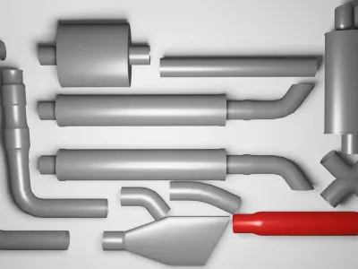 Exhaust Pack 3D model