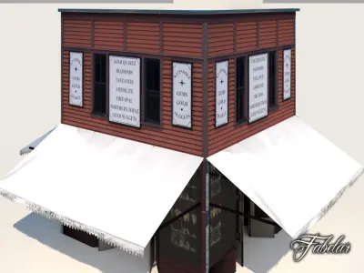 Building 10 Low-poly 3D model