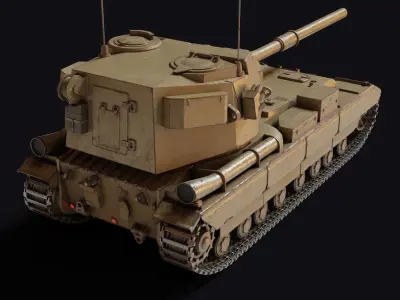 FV215b - 183 Low-poly 3D model