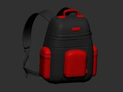 backpack high poly sculpt 3d printable ver 7 3D model 3D model 3D model get