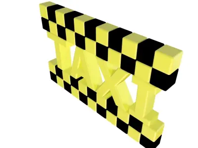 TAXI ICON 3D print model