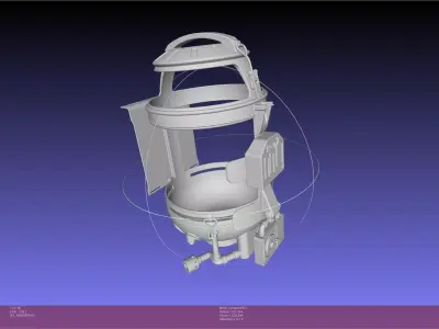 The Mandalorian Frog Lady Backpack Canister Frame 3D print model
