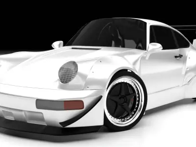 Porsche 1974 RSR RWB Free 3D model