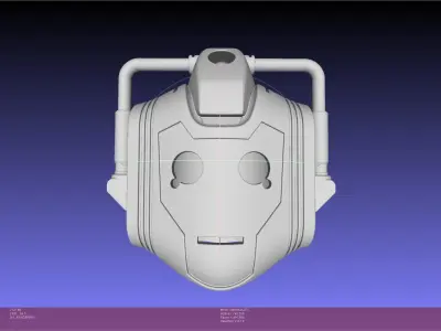 Doctor Who Cyberman Helmet 3D print model