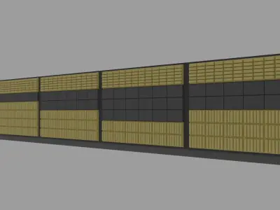 BLENDER Highway Signs and Barriers Free 3D model