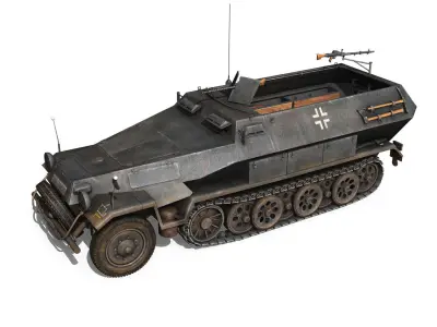 Early german WWII Tanks - Collection 3D model