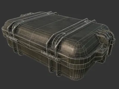 Military Case Weapons First Aid Gear Low-poly 3D model