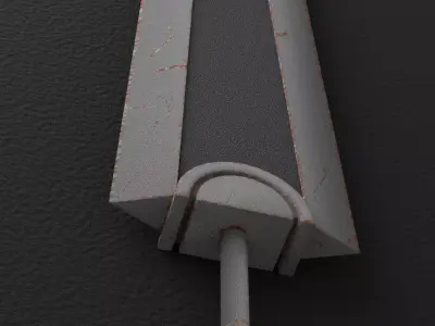 Guts Dragonslayer Two Handed Great Sword Low-poly 3D model