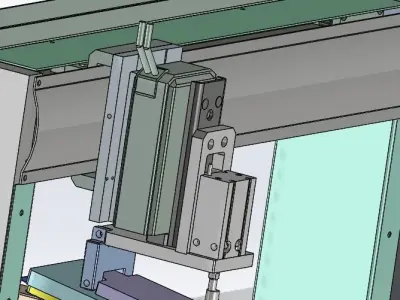 Double location labeling machine 3D model