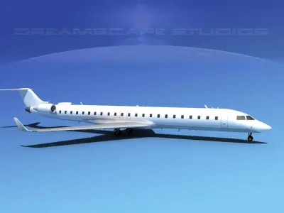 Bombardier CRJ900 Unmarked 1 3D model