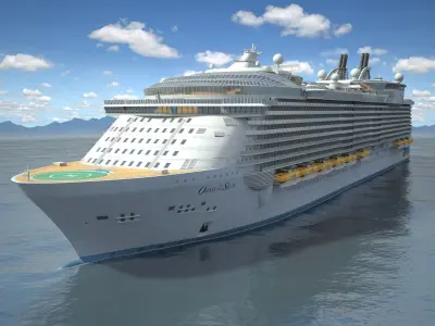 Oasis of the Seas Cruise Ship 3D model