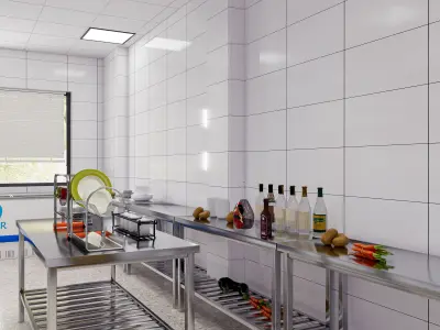 Commercial Kitchen 4 3D model