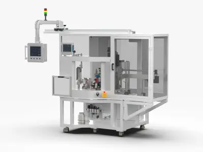 Full Automatic Motor Rotor Magnetization and Synthesis Machine 3D model