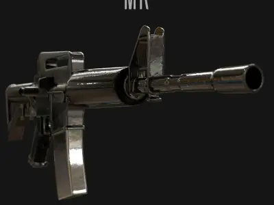 Military Weapons - Modern Weaponry - UVMapped Low-poly 3D model