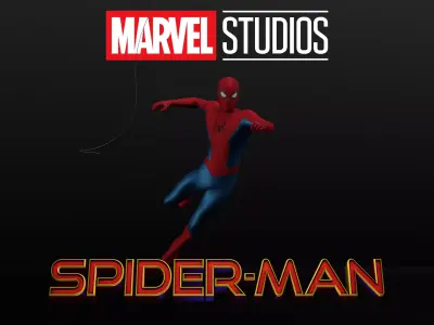 Spider-Man Low-poly 3D model