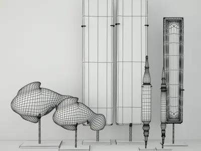 Old Burmese and Thai Decoration 3D model