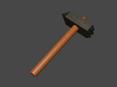 War Hammer Free low-poly 3D model