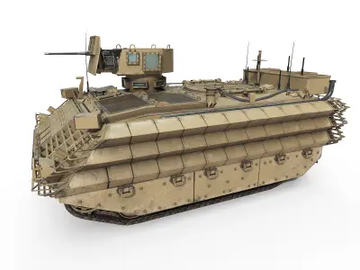 FV432 Bulldog Low-poly 3D model