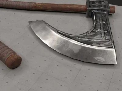 Cult One-Handed Waraxe Low-poly 3D model