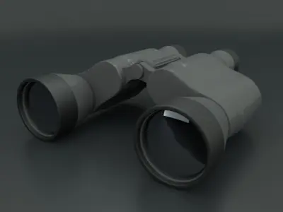 Binocular 3d model binoculars Low-poly 3D model