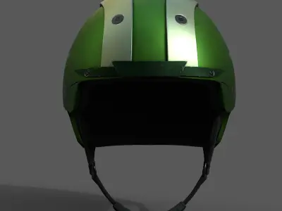 Helmet scifi fantasy bike racer Generic military human  Low-poly 3D model