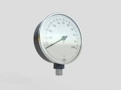 Pressure Gauge M11 Low-poly 3D model