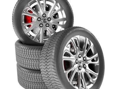 Lexus HS 250h Wheel 3D model