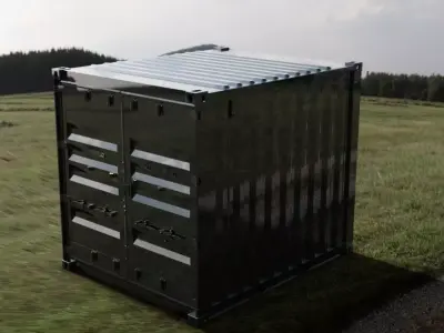 10FT ISO Shipping Container 3D model