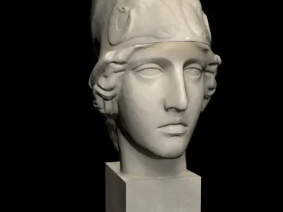 classical bust of Athena 3D print model
