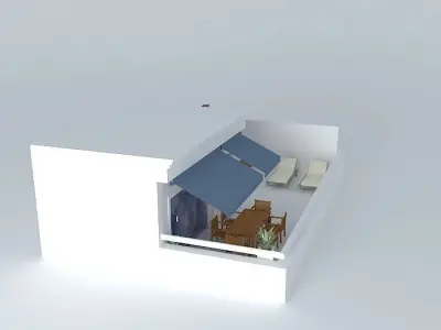 coberturaorkut house with awning Free 3D model
