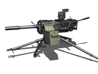 40mm GMG - Grenade Machine Gun 3D model