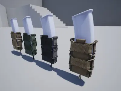 Magazine pouch Low-poly 3D model