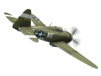 Republic P-47D Thunderbolt - WR-U 3D model