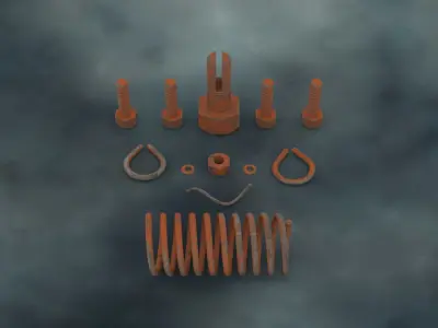 DOGR-003 Dog Parts 3D model