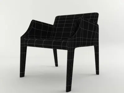 Magic hole sofa and an armchair Free 3D model