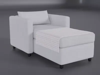 Chaise Sofa Bed Free 3D model