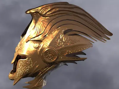 Spartan Solar helmet 3D model