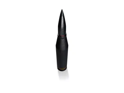Sci-Fi 50 Caliber Bullet 02 - PBR Game Ready Low-poly 3D model