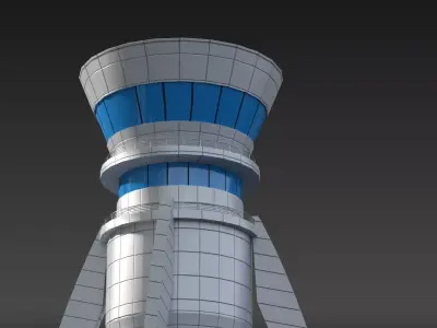 Dubai International Airport 3D model