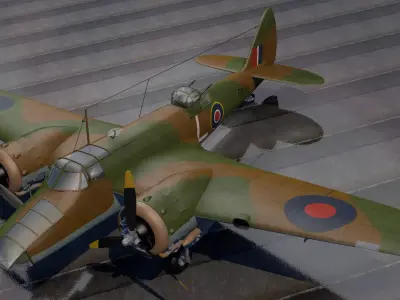 Bristol Blenheim Mk-5 Bisley 3D model