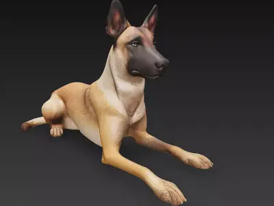 Dog 3D Model - Simple 3D model