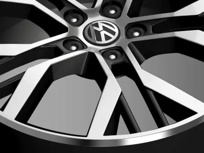 Volkswagen Golf GTI rim 3D model