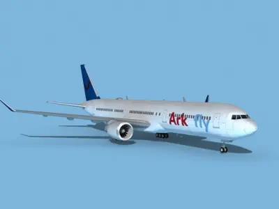 Boeing 767-400 Arkfly 3D model