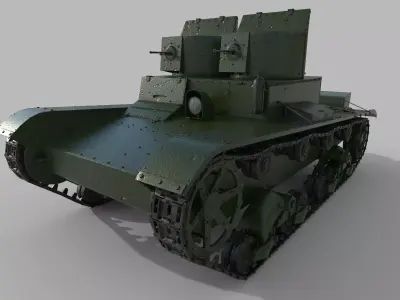 T-26 Two towers 3D model