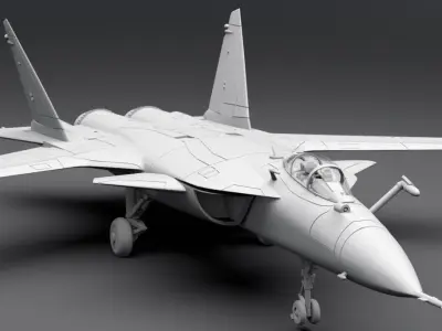 SU 47 Scale model 3D print model