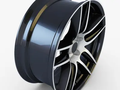 Boss 302 19 Laguna Seca wheel black 3D model